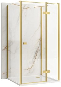 Душ кабина Rea Atlas 80x100 Brush Gold