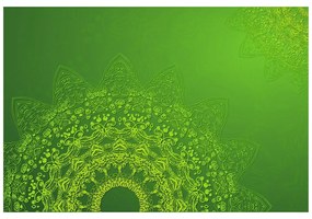 Самозалепващ тапет – Модерни елементи на мандала в зелено