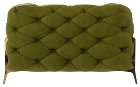 Зелено кадифено кресло Chelsea Bis – Ropez