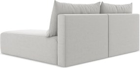 Светлосив кадифен сгъваем/с място за съхранение ъглов диван (десен ъгъл) Kalena – Makamii