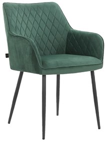 Зелени тапицирани трапезни столове в комплект 2 бр. Elvira – Støraa