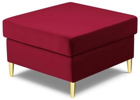 Червена кадифена табуретка Kyoto – Cosmopolitan Design