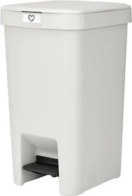 Кош за боклук с педал Brabantia StepUp 1008480, 16 л, Екологични материали, Голям отвор, Светлосив