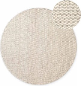 Кремав ръчно изработен вълнен кръгъл килим ø 200 cm Richmond Diana – Ted Baker
