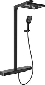 Mexen Zoom комплект за душ за външен монтаж с тропически душ и батерия, черен - 78101-70