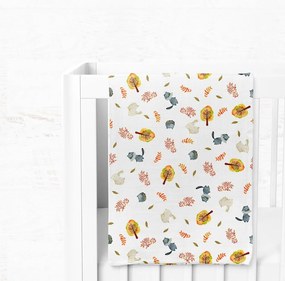 Бяло муселиново бебешко одеяло 75x100 cm Forest – Mijolnir