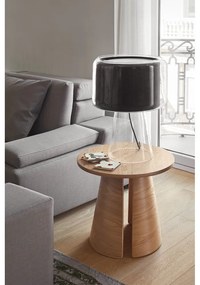 Кръгла странична масичка от декор от дъб ø 50 cm Cep – Teulat