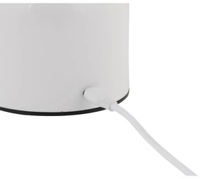 Бяла LED настолна лампа с метален абажур (височина 14 cm) Impetu – Leitmotiv