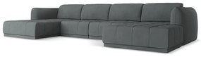 Тъмносив ъглов диван Hoku – Makamii