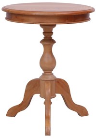 283846 vidaXL Странична маса, естествен цвят, 50x50x65 см, махагон масив