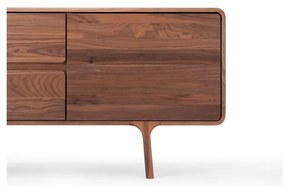 Кафява маса за телевизор от масивен орех 180x65x45 cm Fawn – Gazzda