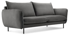 Тъмносив диван от кадифе , 160 см Vienna - Cosmopolitan Design