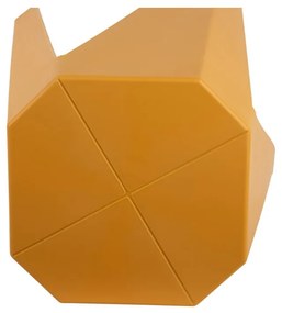 Пластмасов стол в цвят горчица Cherish – Leitmotiv