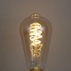 Комплект от 5 Умна димируема LED крушка E27 ST64 кехлибарена 4.9W 320lm 2500K