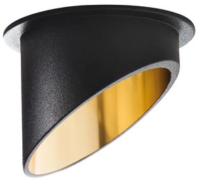 Kanlux 27324 - Лампа за вграждане SPAG 35W черна/златиста