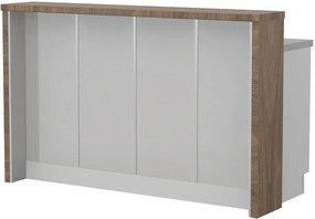 Островна кухненска пейка Modena-Length: 160 cm.-Gray light-Carini Wallnut