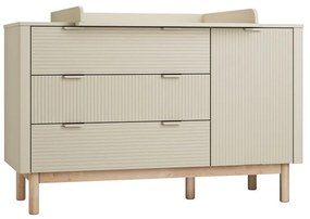 Бежов нисък скрин 144,5x52 cm Miloo - Pinio