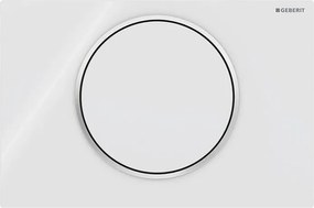 Geberit 115.758.KJ.5-бутон за промиване Sigma10 24,6x16,4 см бял/лъскав хром