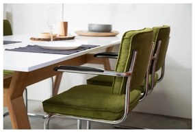 Комплект от 2 черни стола с подлакътници Ridge Kink Rib - Zuiver