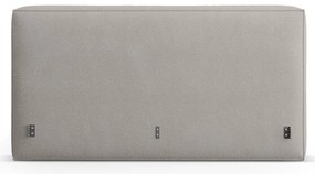 Светлосива тапицирана табла за легло 189x100 cm Olivia – Micadoni