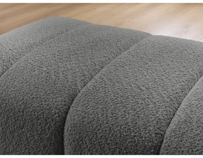 Тъмносива табуретка от прежда с примки от букле Annecy – Bobochic Paris