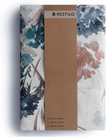 Светлосиньо/кремаво перде 135x250 cm Flosi – Restilo