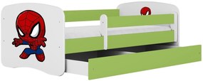 Детско легло Babydreams Cartoon-Prasino-180 x 80-Spiderman