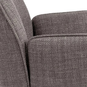 Светлосиви тапицирани трапезни столове в комплект с подлакътници 2 бр. Glenda – Actona