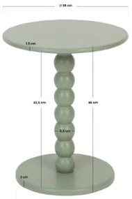 Помощна маса atmosphera Chamlo, Ø38 cm - Черен