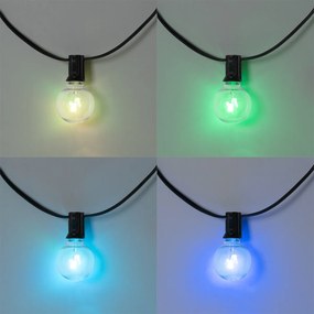 Външна светлинна гирлянда 10м с LED 10 лампи RGBW Solar - Russell