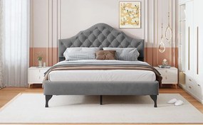 Тапицирано легло Desora-Сиво