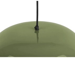 Зелено висящо осветително тяло с метален абажур ø 40 cm Dome – Leitmotiv