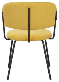 Жълти трапезни столове в комплект от 2 бр. Claudia – Støraa