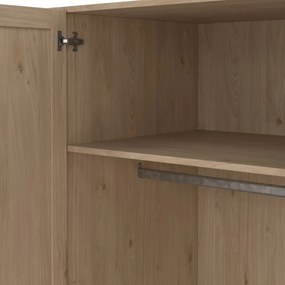 Гардероб с дъбов декор в естествен цвят 195,5x200 см Billund - Tvilum