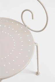 Бежов градински стол метален Etienne – Bizzotto