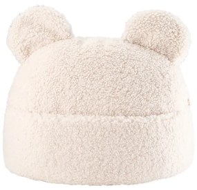 Кремава детска възглавница за диван от букле Teddy Pouch – Wigiwama