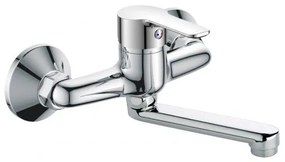 Стенен смесител за умивалник ALFI ICF 5251123 7215, месинг, хром, 17.5x17.3см
