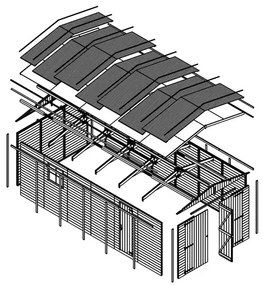Дървен гараж – 591 х 303 см – 18 м2
