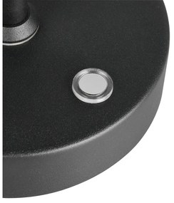 Черна LED настолна лампа (височина 45 cm) Moreno – Trio