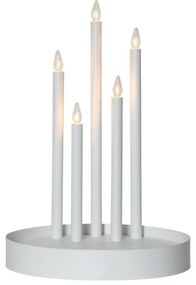 Бяла коледна LED свещ, височина 46 см Deco - Star Trading