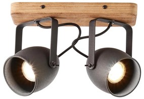 Brilliant - Точково осветително тяло CROWTON 2xGU10/6W/230V, цвят бор