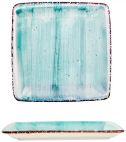 Gural Porselen - Turquoise Квадратна чиния 22x22cm. (NBNORD22X22DU50TM)