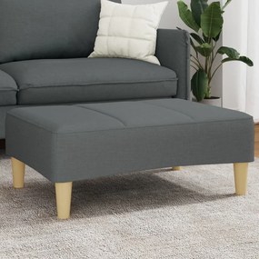 4007372 vidaXL Табуретка, тъмносива, 77x55x31 см, плат