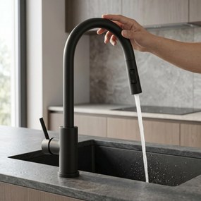 Смесител за кухня Rea Fresh Touch Black Matt