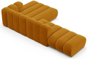 Жълт ъглов диван (десен ъгъл) Lupine – Micadoni Home
