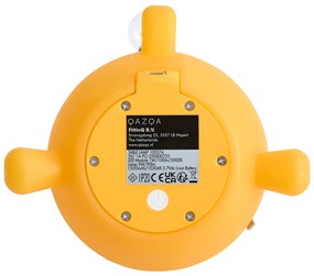 Модерна настолна лампа жълта с включен LED акумулатор - Bulby