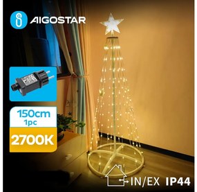 Aigostar-LED Екстериорна коледна декорация LED/3,6W/31/230V 2700K 150 см IP44