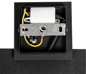 Модерна стенна лампа черна със злато - VT 1