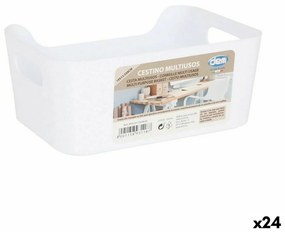 Многофункционална Кошница Dem Бял 19 x 13,5 x 8 cm (24 броя)