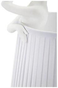 Бяла настолна лампа с текстилен абажур (височина 62,5 cm) Ballet – Mauro Ferretti